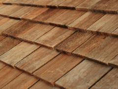  Wooden shingles. Expensive but effective materials