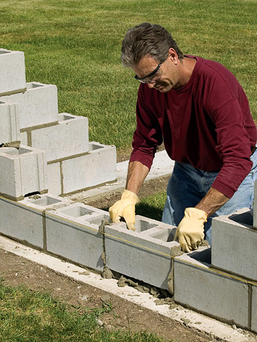 The easiest way of building a glass block wall with your own hands