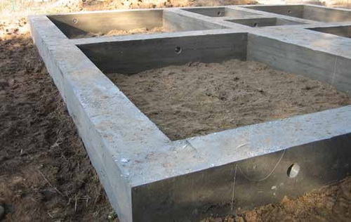 The complicated process how to build a concrete foundation
