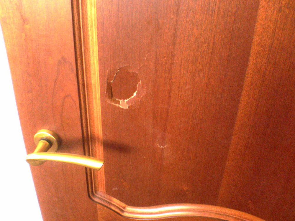How To Fix A Hole In A Door Made Of Wood Or Metal