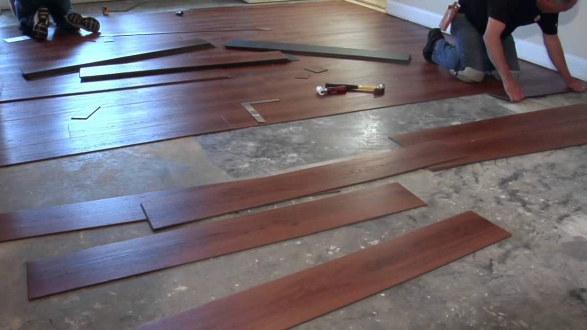 How To Install Vinyl Plank Flooring On, How To Lay Vinyl Flooring On Concrete
