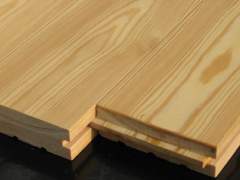 Grooved floor Board of wood