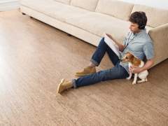 Floors made of natural cork