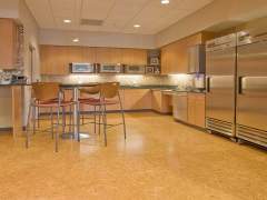 Cork floor in the kitchen