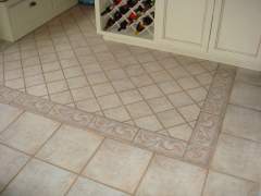 Ceramic tile in the kitchen