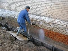 Waterproofing brick walls