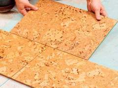 Easy to install cork floor