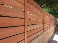 How to build a horizontal fence, picture