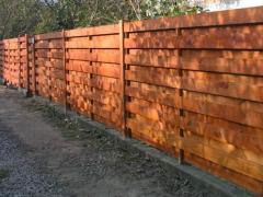 Completed construction fences