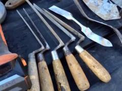 Set of hand tools for bricklaying
