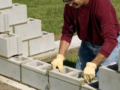 How to build a cinder block wall