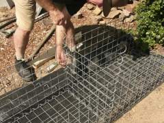 How to build a gabion wall