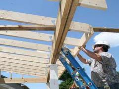How to build a porch roof frame
