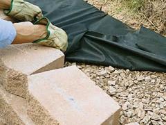 How to build a retaining wall on a slope