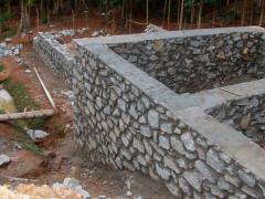 Stone wall and Foundation