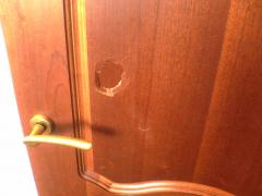 How to fix a hole in a door
