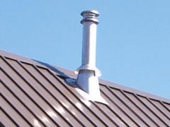 Finishing the chimney metal