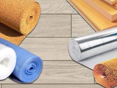 Different types of underlay for laminate