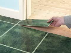 How to install vinyl floor tiles