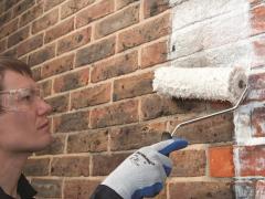 How to paint brick walls