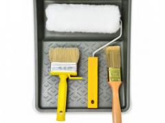 A set of tools for painting brick