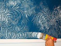 The original technique of painting the Wallpaper with a brush