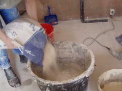 Preparation of mortar for plastering