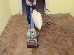 Refinish parquet floors