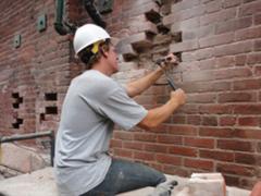 How to fix cracks in brick walls