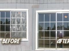Window glass replacement before and after
