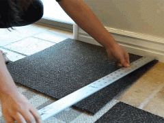 Measure out the carpet before installation