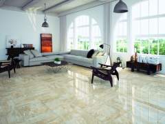 Glossy floor of marble