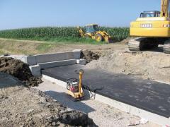 Precast concrete foundation