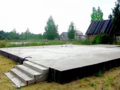 Raft foundation construction