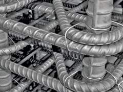 Photo steel rebar reinforcement