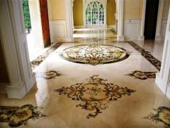 Floor made of marble stone