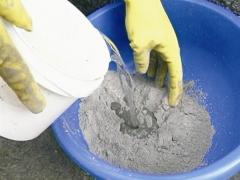 Preparation of cement mortar for waterproofing