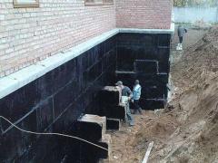 Bitumen waterproofing in construction