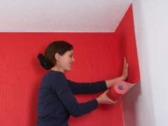 Wallpapering in a corner