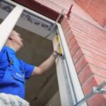Installing windows in a frame house